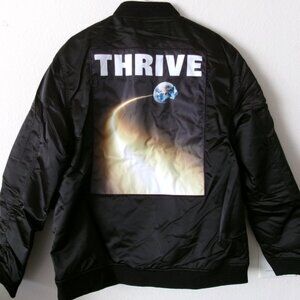 Slander Band Thrive on Red Rocks Space Ski Snowboard Jacket Mens L/S Sz XL - New